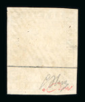 Stamp of Switzerland / Schweiz » Sitzende Helvetia Ungezähnt » 1856-57 Berner Druck (II) 1855, 1 Fr. grau, 2. Berner Druckperiode