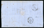 Stamp of Switzerland / Schweiz » Sitzende Helvetia Ungezähnt » 1856-57 Berner Druck (II) 1856, 40 Rp. grün, 2. Berner Druckperiode, zusammen mit 15 Rp. rot, 1. Berner Druckperiode