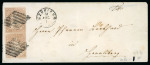 Stamp of Switzerland / Schweiz » Sitzende Helvetia Ungezähnt » 1856-57 Berner Druck (III) 1856, 5 Rp. braun, 3. Berner Druckperiode, im senkrechten Paar