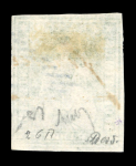 Stamp of Switzerland / Schweiz » Sitzende Helvetia Ungezähnt » Münchner Druck, 3. Auflage 1854, 40 Rp. grün, 3. Münchner Druckperiode