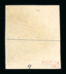 Stamp of Switzerland / Schweiz » Sitzende Helvetia Ungezähnt » 1856-57 Berner Druck (II) 1855, 1 Fr. grau, 2. Berner Druckperiode