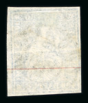 Stamp of Switzerland / Schweiz » Sitzende Helvetia Ungezähnt » III. Periode, dünnes Seidenpapier 1857, 10 Rp. blau, 3. Berner Druckperiode