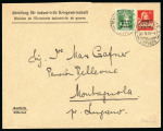 Stamp of Switzerland / Schweiz » Industrielle Kriegswirtschaft IKW: 5 Rp. grün, zusammen mit 10 Rp. rot