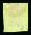 Stamp of Switzerland / Schweiz » Kantonalmarken » Genf 1846, grosser Adler gelbgrün, farbfrisch