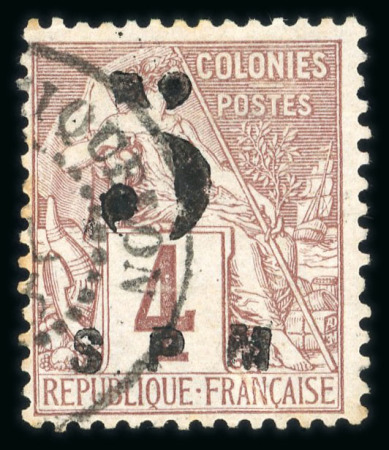 Stamp of Colonies françaises » St. Pierre et Miquelon 1885, Type Sage, Tillard 1885-5 (cote 17'500€) - Y&T