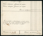 Stamp of Romania » Postal History » Postal Forms 1859-60, two postal documents incl. 1860 (18.11) Waybill in Cyrillic 'Posta Scrisorilor' from Galatz