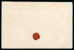 Stamp of Colonies françaises » Monaco 1889-91, Ensemble de 2 lettres affranchies avec timbres