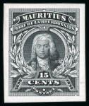 Stamp of Mauritius » 1899 Birth Bicentenary of la Bourdonnais (SG 136) 1899 (13 Dec.) Mahé de la Bourdonnais, 15c. selection incl. stamp-size proof, etc.