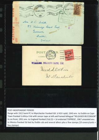 Stamp of Ireland » Collections 1923-1997 An interesting group of 48 covers