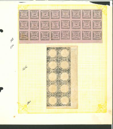 Stamp of Indian States » Indian States Collections and Lots A lot consisting of part and complete sheets from many states