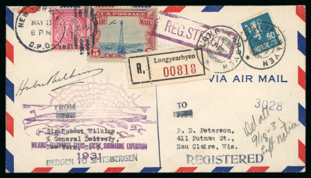 Stamp of Thematics » Polar Antarctica : 1931, Wilkins Ellsworth Submarine Expedition 1931 group of 5 covers