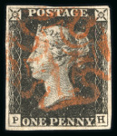 Stamp of Large Lots and Collections All World: 1840-1940, mixed lot in a small album with mint and used stamps