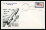 Stamp of Aerophilately » Rocketmail 1959 USA First Official Missile Mail "USS Barbero", SAMPLE COPY