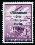 Stamp of Italy » Italian Occupations WWII » Lubiana (Ljubljana) Lubiana unissued set of 8, 1941, only 42 sets are known