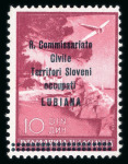Stamp of Italy » Italian Occupations WWII » Lubiana (Ljubljana) Lubiana unissued set of 8, 1941, only 42 sets are known