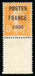 Stamp of France » Préoblitérés 1921, préoblitéré Semeuse Postes France Y&T n° 33 5c