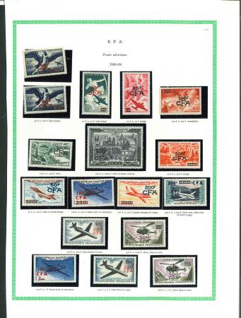 Stamp of Colonies françaises » Réunion Réunion/CFA : 1949-1960, poste aérienne complète Y&T