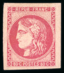 Stamp of France » Collections 1849-1900, collection de classiques neufs */(*)/oblitérés bien fournie avec un grand nombre
