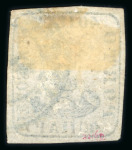 Stamp of Romania » 1858 (1st Nov.) - 1861 Moldavia - Handstruck at Jassy - Imperforate 40 parale blue on white pelure paper, four close margins
