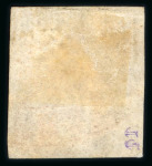 Stamp of Romania » 1858 (1st Nov.) - 1861 Moldavia - Handstruck at Jassy - Imperforate 40 parale blue on white pelure paper, four close margins