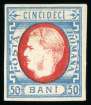 Stamp of Romania » Collections, Lots etc. 1869-72  King Carol Without Beard set of five hinged