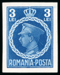 Stamp of Romania » Later Issues 1930 King Carol II two sets of five unadopted imperf essays, etc.