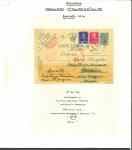 Stamp of Romania » Collections, Lots etc. 1940-46 Foreign postal rates study on album pages
