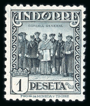 Stamp of Andorra (Spanish Post) 1935, Andorre espagnol, Le conseil des syndics des