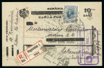 Stamp of Romania » Collections, Lots etc. Transylvania - Issues for Cluj and Oradea: Album with collection of postal history and stationery