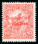 Stamp of Hungary » Occupation Arad French Occupation: Fine specialised collection with