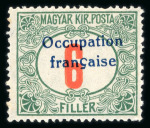 Stamp of Hungary » Occupation Arad French Occupation: Fine specialised collection with