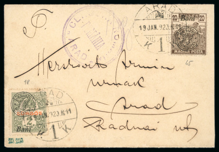 Stamp of Hungary » Occupation Arad French Occupation: Postal History accumulation of covers