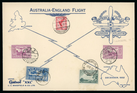 Stamp of Aerophilately » Airmails 1932 (Feb 25) and 1932 (Apr 17), two Bertram Atlantis-Expedition covers flown from Berlin to Australia
