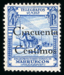 Stamp of Spain » Spanish Morocco CANCEL 1903-1936, on stockcards nice Morocco and Tangier mint