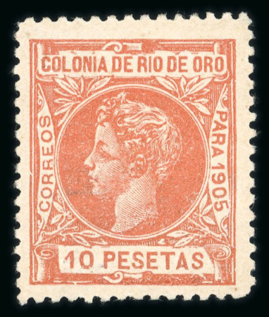 Stamp of Spanish Colonies » Rio de Oro 1905 1c to 10p mint set of 16, very fine.