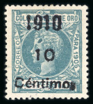 Stamp of Spanish Colonies » Rio de Oro 1905, Edifil n° 54-58 mint *. Very fine and rare.