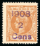 Stamp of Spanish Colonies » Rio de Oro 1905-1921, nice mint **/* collection with good values