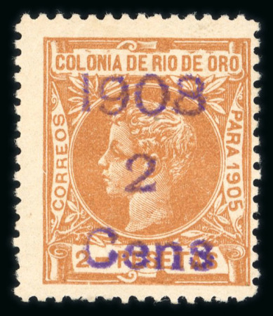 Stamp of Spanish Colonies » Rio de Oro 1905-1921, nice mint **/* collection with good values