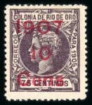 Stamp of Spanish Colonies » Rio de Oro 1905-1921, nice mint **/* collection with good values
