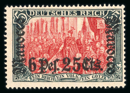 Stamp of Germany » German Foreign Offices » German Post in Morocco CANCEL 1906, Michel n° 34-45 mint *. Very fine.
