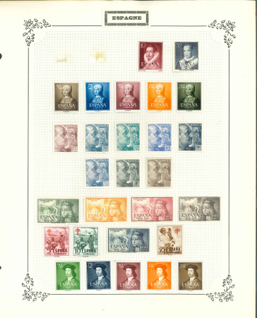 Stamp of Spain » Spain and Colonies Collections and Lots 1851-1975, mint and used hundreds of stamps collection