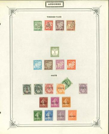 Stamp of Colonies françaises » Monaco Monaco et Andorre : 1885-1980, sur des feuilles d'album