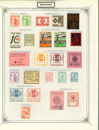 Stamp of Spain » Spain and Colonies Collections and Lots Spain local issues and Civil War Cinderellas : 1936-1940