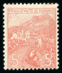 Stamp of Colonies françaises » Monaco 1919, Monaco, Orphelins Y&T n°33, 5f + 5f rose sur