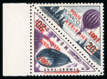 Stamp of Colonies françaises » Monaco 1956, Monaco, Poste Aérienne Y&T n°62a, 100f sur 20f