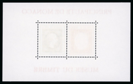 Stamp of Colonies françaises » Monaco CANCEL 1992, Monaco, Bloc Y&T n°58A, bloc dentelé sans cachet