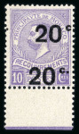 Stamp of Colonies françaises » Monaco CANCEL  1919, Monaco, Taxe Y&T n°11a, 20c sur 10c violet avec