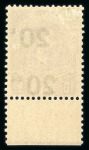 Stamp of Colonies françaises » Monaco CANCEL  1919, Monaco, Taxe Y&T n°11a, 20c sur 10c violet avec