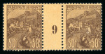 Stamp of Colonies françaises » Monaco 1919, Monaco, Orphelins Y&T n°31, 50c + 50c en paire