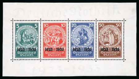 Stamp of Germany » German Empire 1933, Ten Years 'Nothilfe' mint n.h. complete set